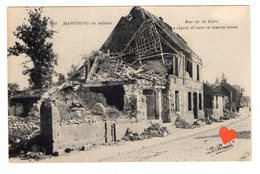 06472-LE-59-MARCOING En Ruines-Rue De La Gare - Marcoing