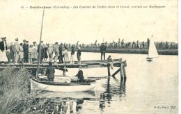 N°135 E -cpa Ouistreham -les Courses De Yachts Dans Le Canal- - Ouistreham