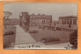 Disley Cheshire UK Lyme Hall 1906 Real Photo Postcard - Autres & Non Classés