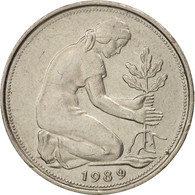 Monnaie, République Fédérale Allemande, 50 Pfennig, 1989, Stuttgart, SUP - 50 Pfennig