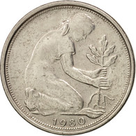 Monnaie, République Fédérale Allemande, 50 Pfennig, 1980, Stuttgart, TTB+ - 50 Pfennig