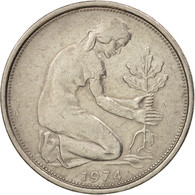 Monnaie, République Fédérale Allemande, 50 Pfennig, 1974, Hamburg, TTB - 50 Pfennig