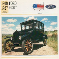 Ford Model T 1908-1927 (derrière Il Y A Un Texte Sur Les Caracteristiques De La Voiture) - Cars