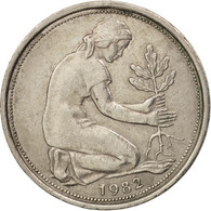 Monnaie, République Fédérale Allemande, 50 Pfennig, 1982, Hamburg, TTB+ - 50 Pfennig