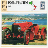 Isotta-Fraschini 1911-1914 (derrière Il Y A Un Texte Sur Les Caracteristiques De La Voiture) - Autos