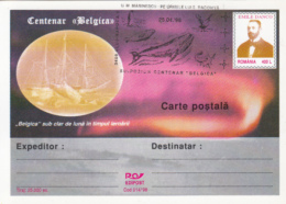 BELGICA ANTARCTIC EXPEDITION, SHIP, WHALE, E, DANCO, PC STATIONERY, ENTIER POSTAL, 1998, ROMANIA - Antarctische Expedities