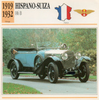 Hispano-Suiza H6 B 1919-1932 (derrière Il Y A Un Texte Sur Les Caracteristiques De La Voiture) - Automobili