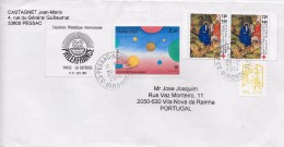 TIMBRES - STAMPS - LETTRE POUR PORTUGAL - MARCOPHILIE - FRANCE - TIMBRES DIVERS - Covers & Documents