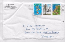 TIMBRES - STAMPS - LETTRE POUR PORTUGAL - MARCOPHILIE - FRANCE - TIMBRES DIVERS - Covers & Documents