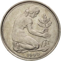Monnaie, République Fédérale Allemande, 50 Pfennig, 1990, Hamburg, SUP+ - 50 Pfennig