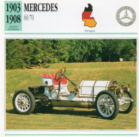 Mercedes 60/70 1903-1908 (derrière Il Y A Un Texte Sur Les Caracteristiques De La Voiture) - Voitures