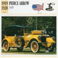 Pierce Arrow 38 HP  1919-1920 (derrière Il Y A Un Texte Sur Les Caracteristiques De La Voiture) - Cars