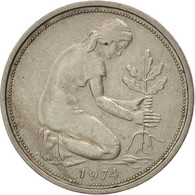 Monnaie, République Fédérale Allemande, 50 Pfennig, 1974, Munich, TTB+ - 50 Pfennig