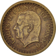 Monnaie, Monaco, Louis II, 2 Francs, 1945, TTB, Aluminum-Bronze, KM:121a - 1922-1949 Louis II