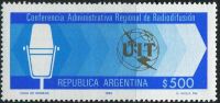 GA0716 Argentina 1980 International Telecommunication Union Ensign Microphone 1v MNH - Neufs