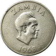 Monnaie, Zambie, 20 Ngwee, 1968, British Royal Mint, TB+, Copper-nickel, KM:13 - Zambie