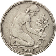 Monnaie, République Fédérale Allemande, 50 Pfennig, 1950, Hamburg, TTB - 50 Pfennig