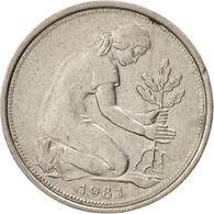 Monnaie, République Fédérale Allemande, 50 Pfennig, 1981, Stuttgart, SUP - 50 Pfennig