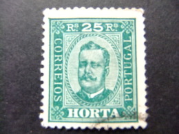 HORTA AZORES 1892 EFFIGIE De CARLOS 1º  Yvert 5 A FU Dent 11 1/2 - Horta