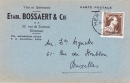 845  Herseaux  - Vins Spiritueux - Etabl. Bossaert & Cie 1951 - Wein & Alkohol