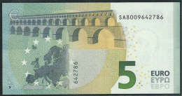 € 5 ITALY  SC S001 H6  DRAGHI  UNC - 5 Euro