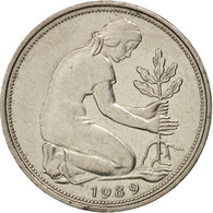 Monnaie, République Fédérale Allemande, 50 Pfennig, 1989, Karlsruhe, SUP+ - 50 Pfennig