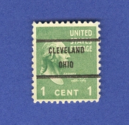 ETATS UNIS N° 369  PREOBLITERES  CLEVELAND   OHIO  OBLITÉRÉ - Precancels