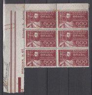 Brazil Brasil Mi# 374 ** MNH Corner Block Of 6 COLONIZACAO 1932 - Nuovi