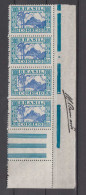 Brazil Brasil Mi# 437 ** MNH Corner Strip Of 4 DIA DA CRIANCA 1935 - Unused Stamps