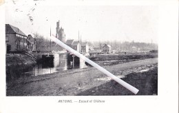 ANTOING - Escaut Et Château - Superbe Carte Avec Péniches Circulée En 1905 Vers Namur - Antoing