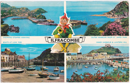 Ilfracombe Multiview. Lantern Hill, Steamer - Ilfracombe