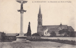 44. Loire Atlantique : St Sébastien . Le Monument Aux Morts . - Saint-Sébastien-sur-Loire