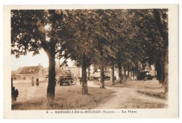 Cpa: 89 EGRISELLES LE BOCAGE (ar. Sens) La Place (animée, Camions) N° 9 - Egriselles Le Bocage