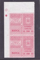 FISCAUX,REVENUE ,200 LEI,STAMPS IN PAIR  1998 MNH **, ROMANIA. - Fiscale Zegels