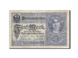 Billet, Allemagne, 5 Mark, 1917-1918, 1917-08-01, KM:56a, TB - 5 Mark