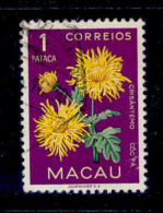 ! ! Macau - 1953 Flowers 1 P - Af. 381 - Used - Used Stamps