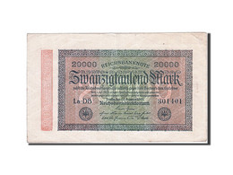 Billet, Allemagne, 20,000 Mark, 1923, 1923-02-20, KM:85a, TTB+ - 20.000 Mark