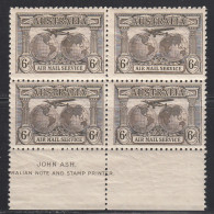 Australia 1931 Air Mail, Mint No Hinge/ Mint Mounted, Block, See Desc Sc# , SG 139 - Nuovi