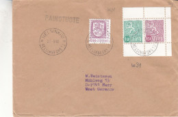 Finlande - Lettre De 1980 - Oblitération Helsinki - Avec Timbres Du Carnet - Lettres & Documents