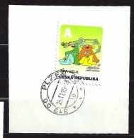 Czech Republic  Tschechische Republik  2014 Gest. Mi 807 Ju And Hele. Cutting, Auf Briefstück. Stempel   C.5 - Oblitérés