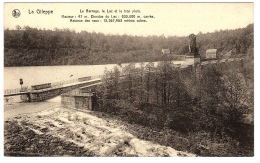 LA GILEPPE - Le Barrage, Le Lac Et Le Trop Plein- Ed. Ern. Thill, Bruxelles - Gileppe (Barrage)