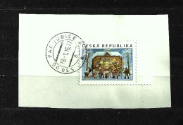 Czech Republic  Tschechische Republik 2014 ⊙ Mi 826 Josef Lada - Christmas, Weihnachten. Cutting, Auf Briefstück C.9 - Gebraucht