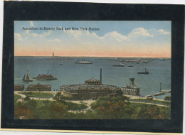 CPA - USA - NEW YORK  - AQUARIUM IN BATTERY AND NEW YORK HARBOR - Musées