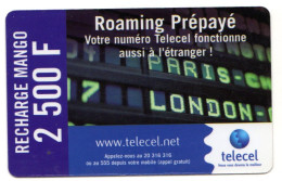 COTE D'IVOIRE PREPAYEE TELECEL RECHARGE MANGO 2500 F - Ivory Coast