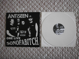 ANTISEEN - One Live Sonofabitch - LP - SCAREY RECORDS - VINYL BLANC - PUNK - RAMONES - George JONES - RANCID VAT - Punk