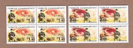 AC - TURKEY - 100TH ANNIVERSARY OF KUT - UL AMARE VICTORY MNH BLOCK OF FOUR ISTANBUL, 29 APRIL 2016 - Unused Stamps