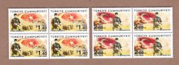 AC - TURKEY - 100TH ANNIVERSARY OF KUT - UL AMARE VICTORY MNH BLOCK OF FOUR ISTANBUL, 29 APRIL 2016 - Neufs