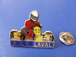 Pin´s Karting N° 53 - Kart - Course Automobile - ASK Laval - Zamac (JB37) - Automobile - F1