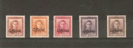 NEW ZEALAND 1946 - 1947 OFFICIALS SG O135, O152, O154 - O156 UNMOUNTED MINT/VERY LIGHTLY MOUNTED MINT Cat £47+ - Servizio