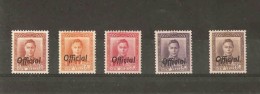 NEW ZEALAND 1946 - 1947 OFFICIALS SG O135, O152, O154 - O156 UNMOUNTED MINT/VERY LIGHTLY MOUNTED MINT Cat £47+ - Officials